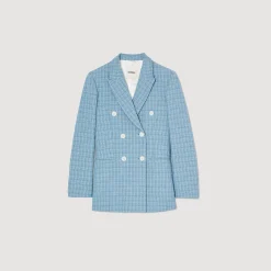 Sandro Paris Se Adequa-Jaqueta De Tweed Sob Medida