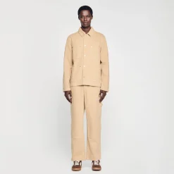 Sandro Paris Casacos E Jaquetas-Jaqueta Jeans De Trabalhador