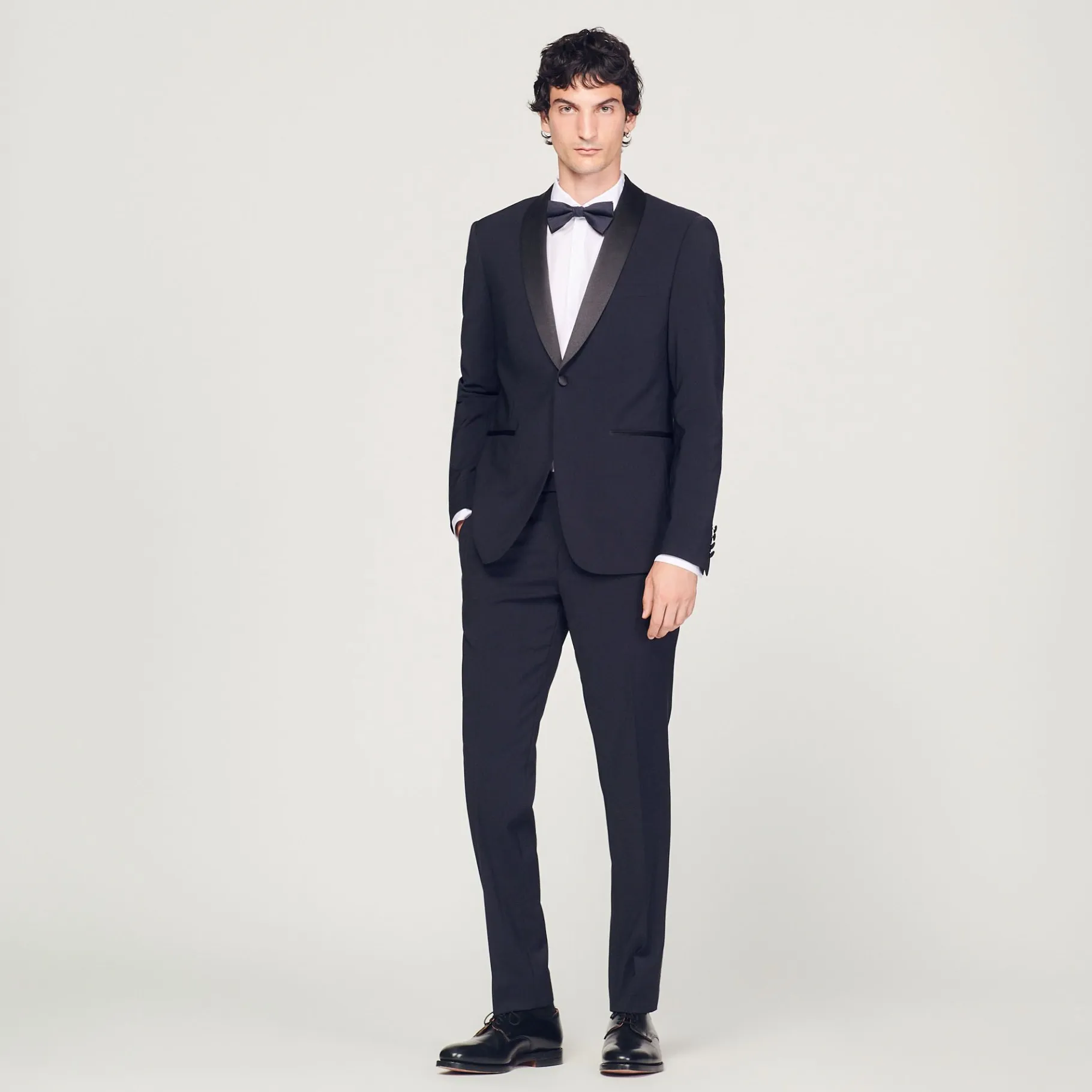 Sandro Paris Ternos E Smokings-Jaqueta Smoking Com Cetim