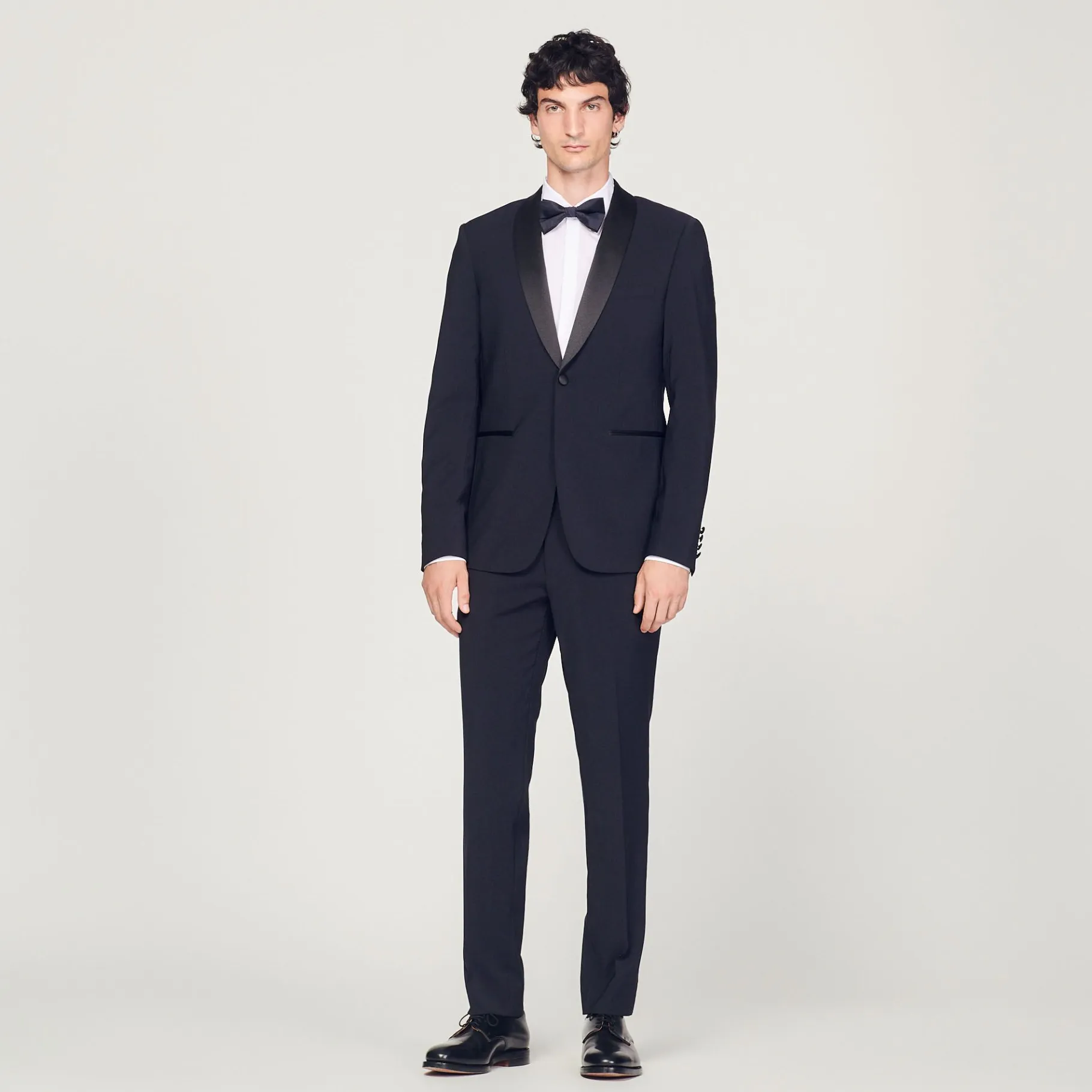 Sandro Paris Ternos E Smokings-Jaqueta Smoking Com Cetim