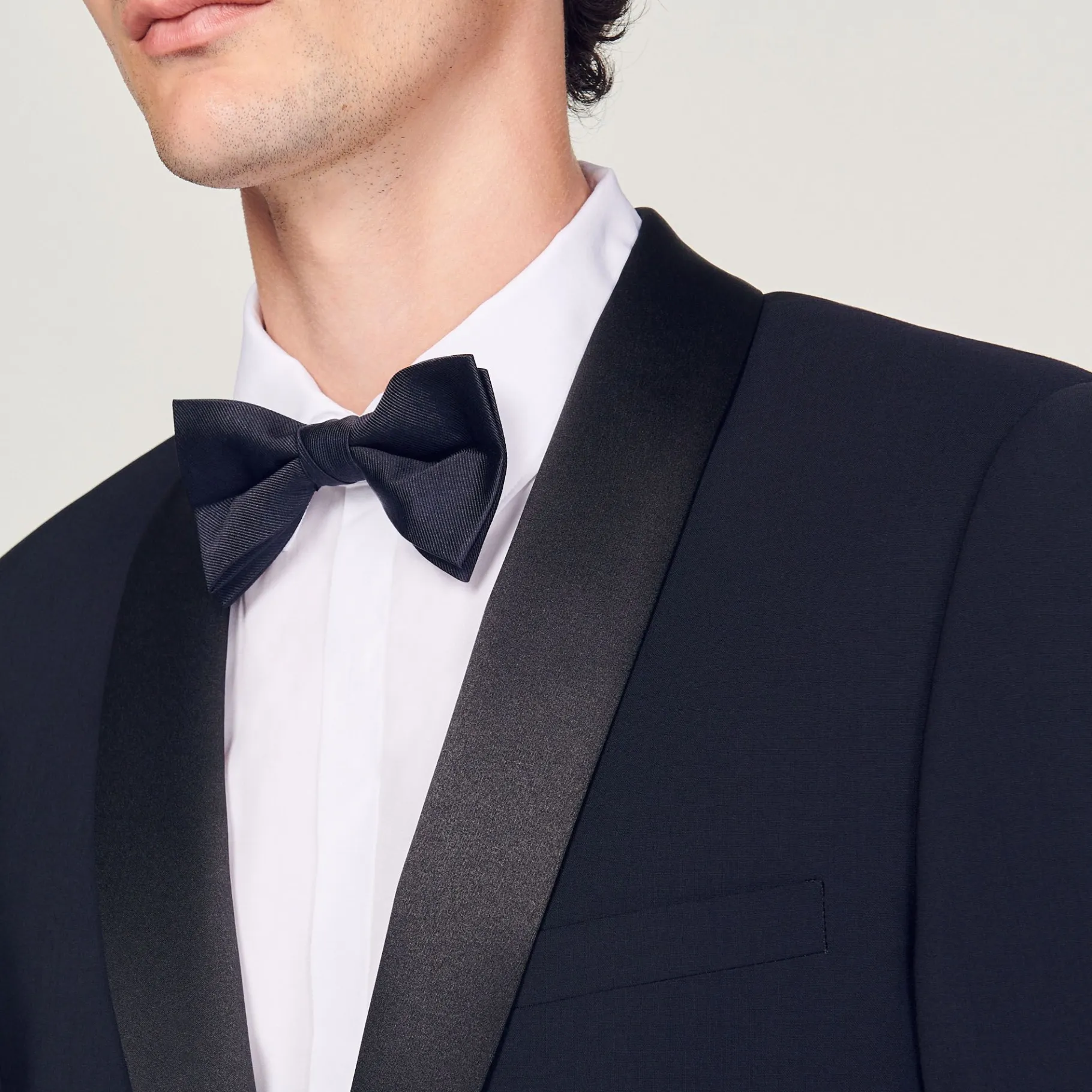 Sandro Paris Ternos E Smokings-Jaqueta Smoking Com Cetim