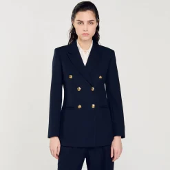 Sandro Paris Se Adequa-Jaqueta Sob Medida Com Peito Duplo