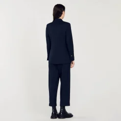 Sandro Paris Se Adequa-Jaqueta Sob Medida Com Peito Duplo