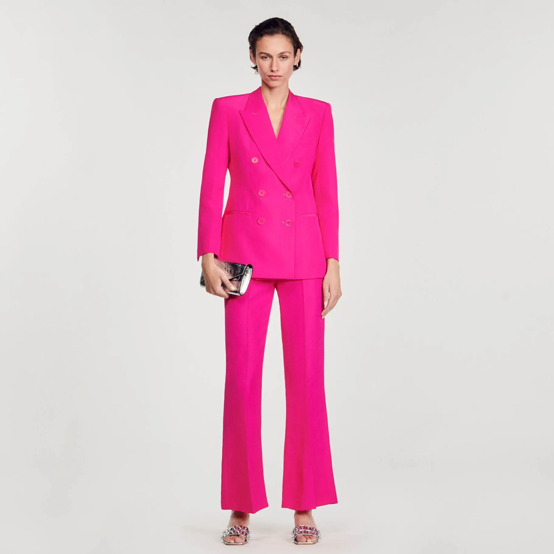 Sandro Paris Se Adequa-Jaqueta Trespassada