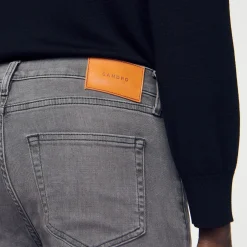 Sandro Paris Vaqueiros-Jeans Cinza Desbotado