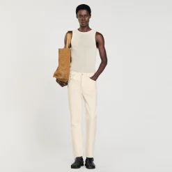 Sandro Paris Vaqueiros-Jeans De Algodao