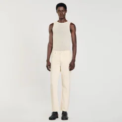 Sandro Paris Vaqueiros-Jeans De Algodao