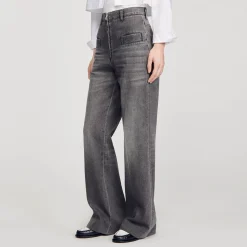 Sandro Paris Vaqueiros-Jeans Queimados Desbotados