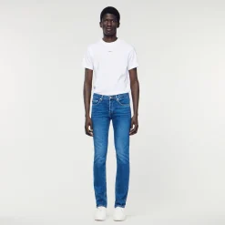 Sandro Paris Vaqueiros-Jeans Slim Com Lavagem Sem Agua