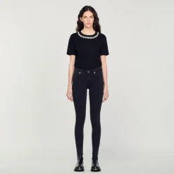 Sandro Paris Vaqueiros-Jeans Slim Fit, Cintura Regular