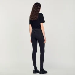 Sandro Paris Vaqueiros-Jeans Slim Fit, Cintura Regular