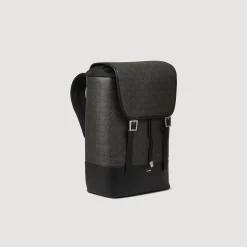 Sandro Paris Mochilas-Mochila De Tecido Impermeavel Com Cruz Quadrada