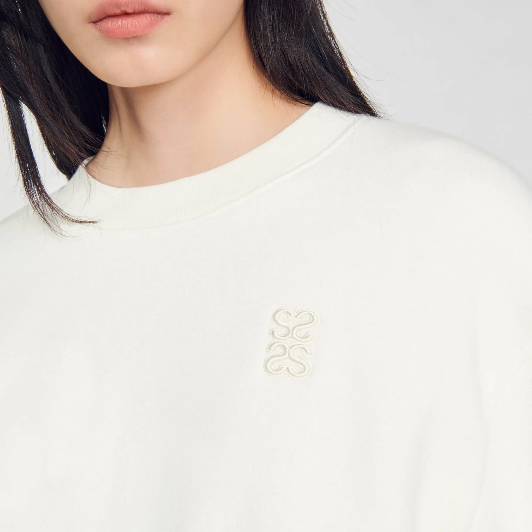 Sandro Paris Moletons-Moletom Recortado