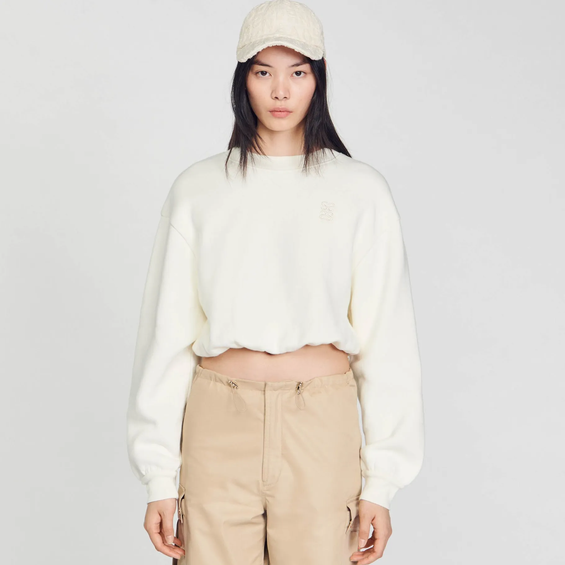 Sandro Paris Moletons-Moletom Recortado