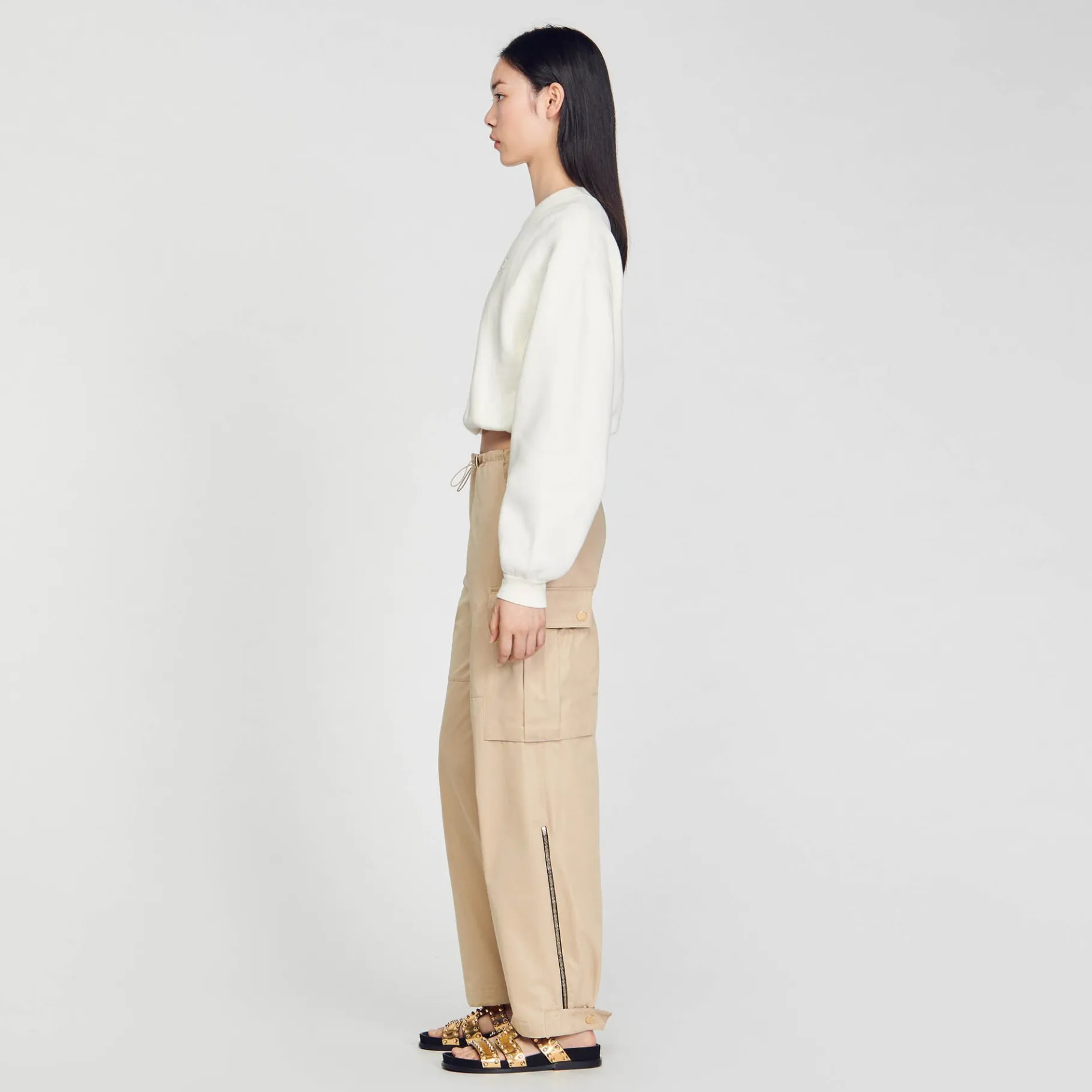 Sandro Paris Moletons-Moletom Recortado