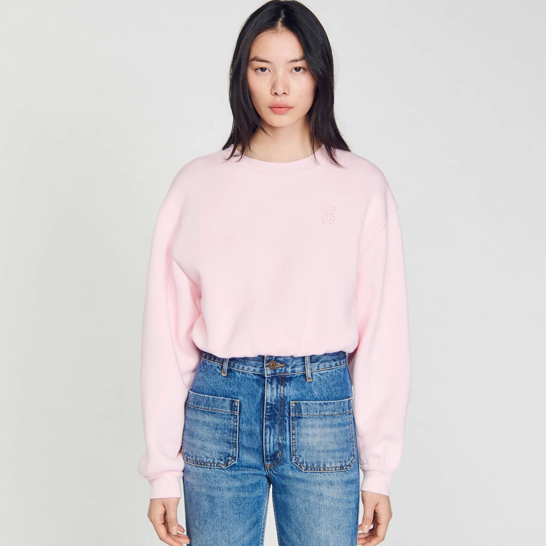 Sandro Paris Moletons-Moletom Recortado