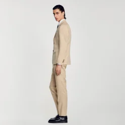 Sandro Paris Ternos E Smokings-Paleto De Linho