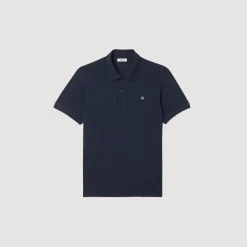Sandro Paris Camisetas E Pólos-Polo Com Patch De Cruz Quadrada