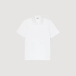 Sandro Paris Camisetas E Pólos-Polo De Algodao Com Flor