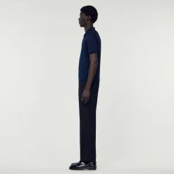 Sandro Paris Camisetas E Pólos-Polo De Malha De Manga Curta