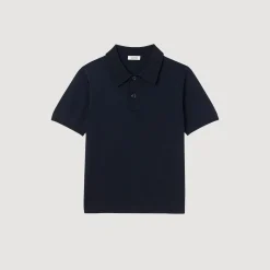 Sandro Paris Camisetas E Pólos-Polo De Malha De Manga Curta