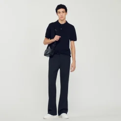 Sandro Paris Camisetas E Pólos-Polo De Malha De Manga Curta