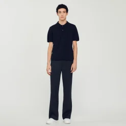 Sandro Paris Camisetas E Pólos-Polo De Malha De Manga Curta