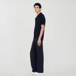 Sandro Paris Camisetas E Pólos-Polo De Malha De Manga Curta