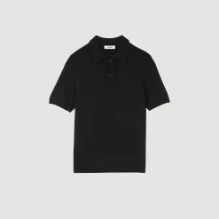 Sandro Paris Camisetas E Pólos-Polo De Malha De Manga Curta
