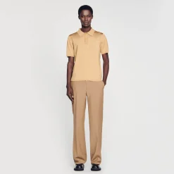 Sandro Paris Camisetas E Pólos-Polo De Malha De Manga Curta