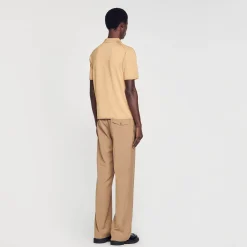 Sandro Paris Camisetas E Pólos-Polo De Malha De Manga Curta