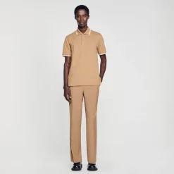 Sandro Paris Camisetas E Pólos-Polo Pique De Algodao