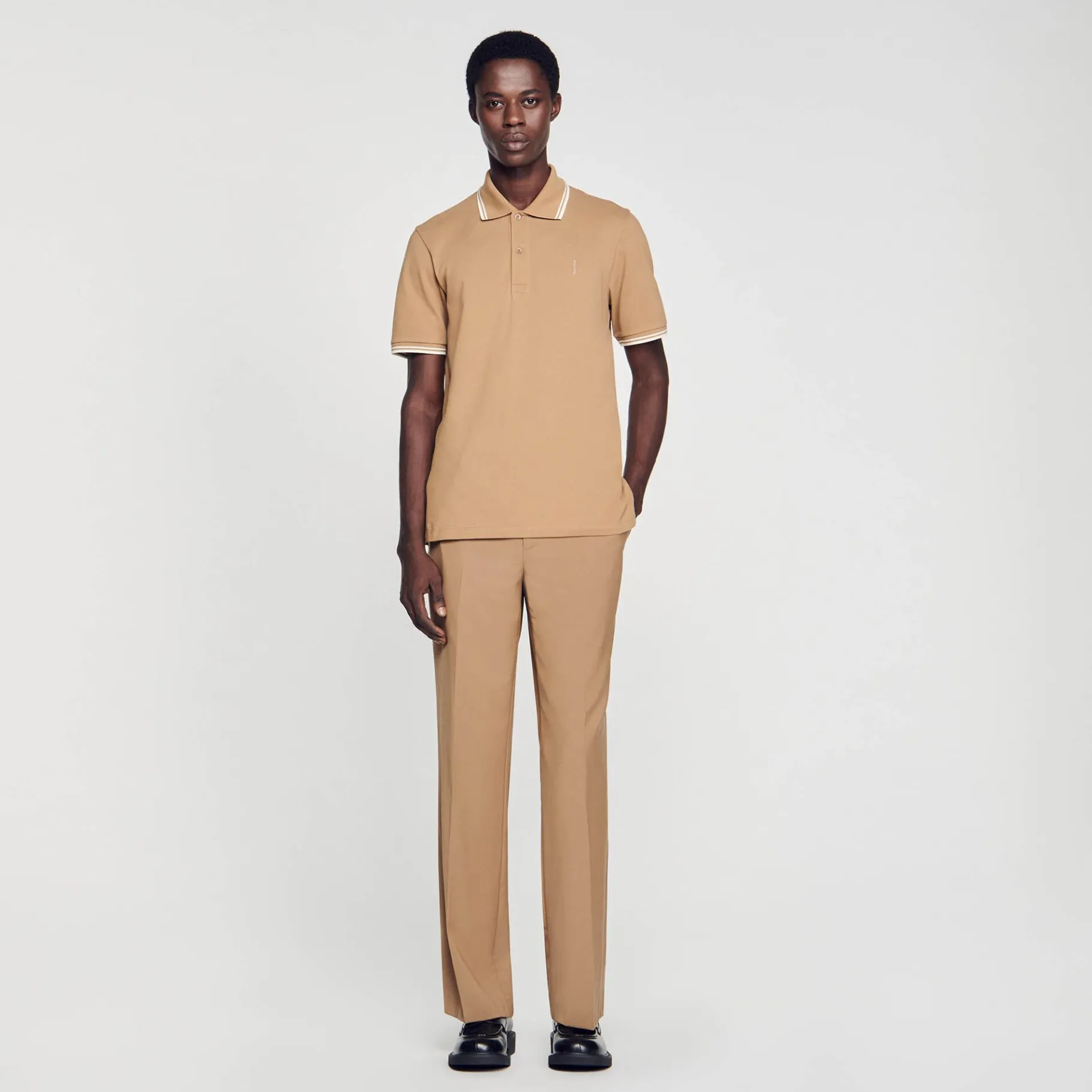 Sandro Paris Camisetas E Pólos-Polo Pique De Algodao