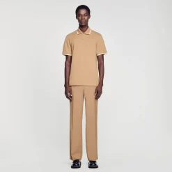 Sandro Paris Camisetas E Pólos-Polo Pique De Algodao