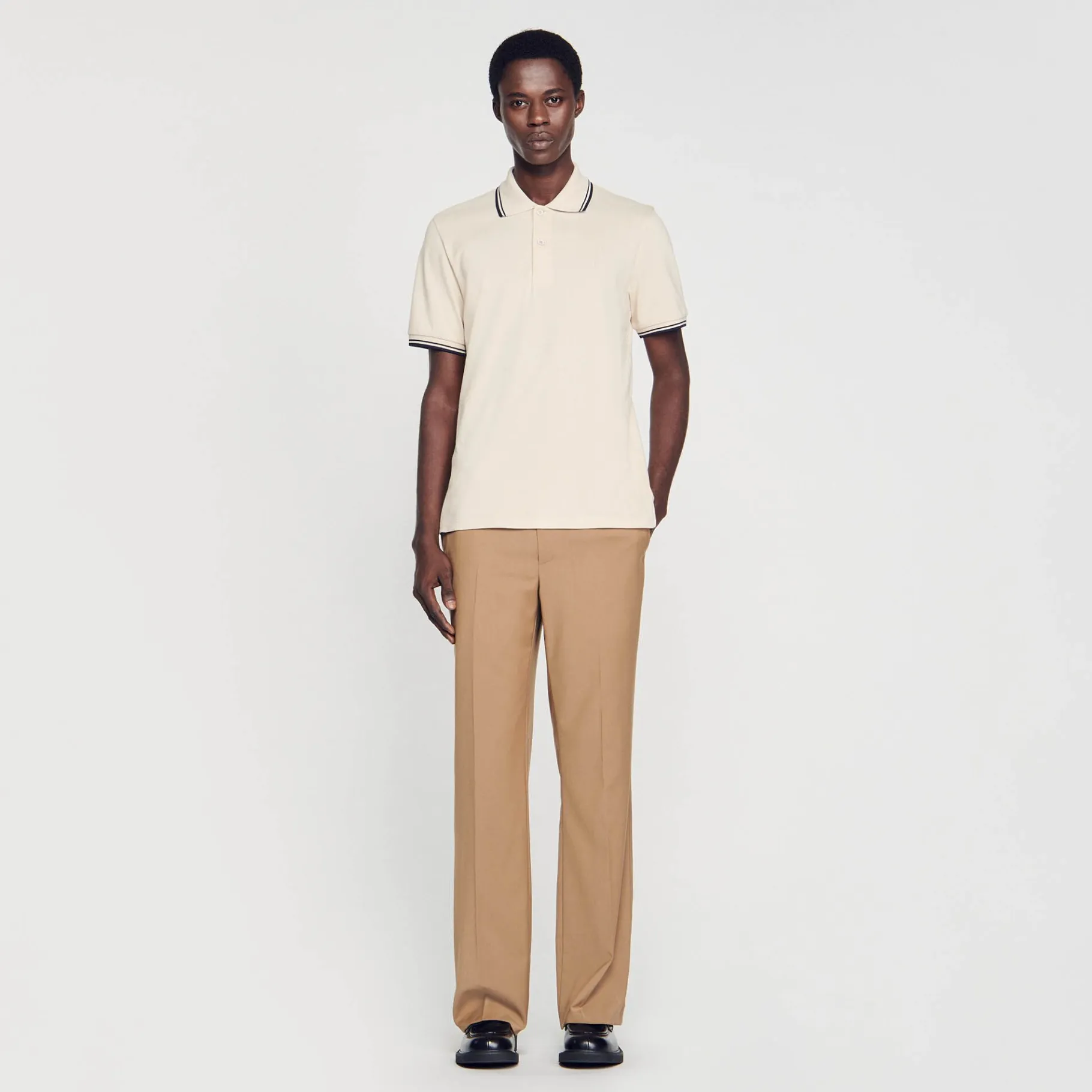 Sandro Paris Camisetas E Pólos-Polo Pique De Algodao