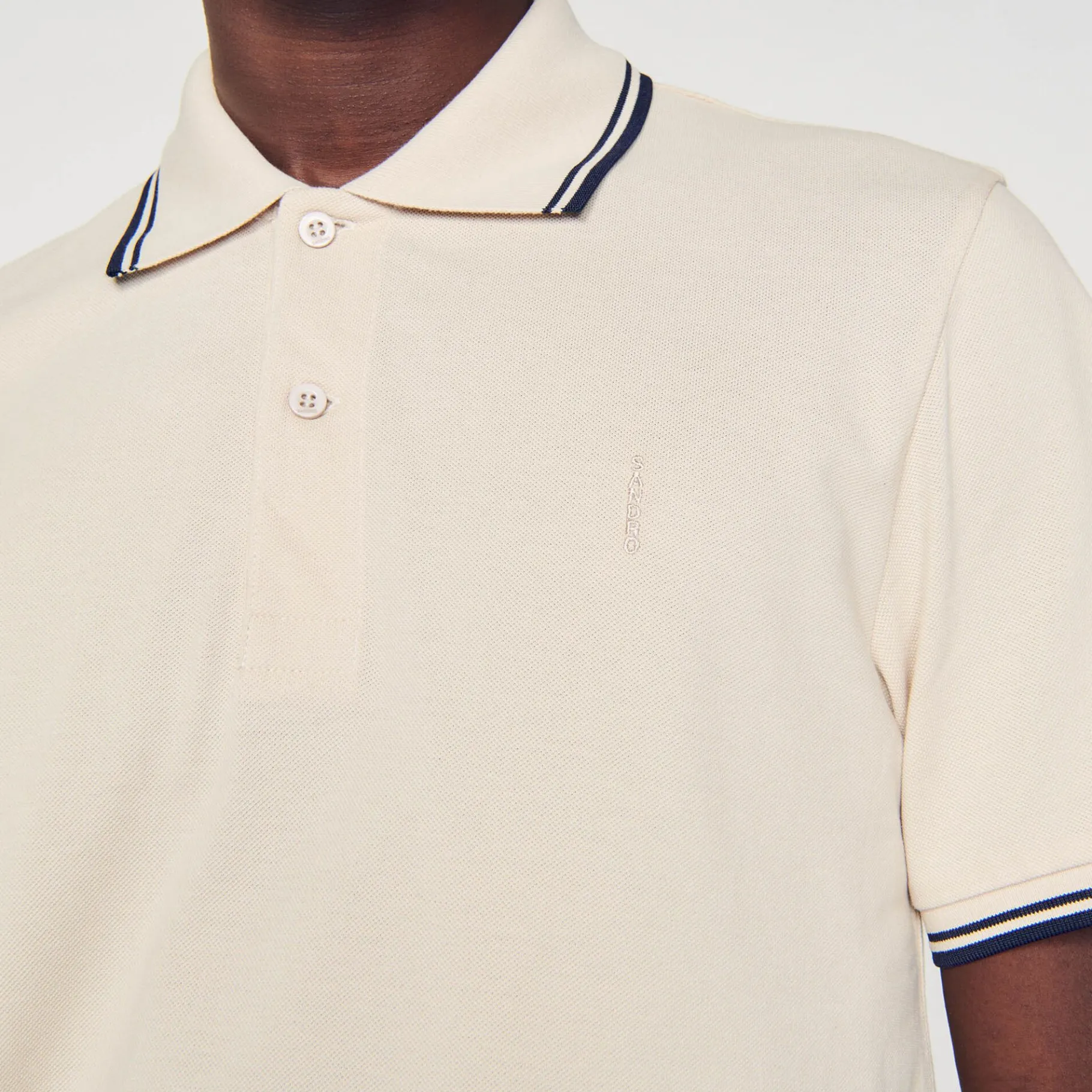 Sandro Paris Camisetas E Pólos-Polo Pique De Algodao