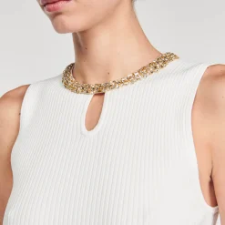 Sandro Paris Suéteres E Cardigans-Regata Com Decote Em Joia