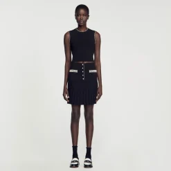 Sandro Paris Conjuntos-Saia Curta Com Pedras