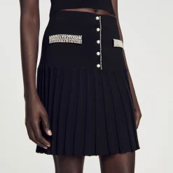 Sandro Paris Conjuntos-Saia Curta Com Pedras