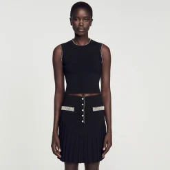 Sandro Paris Conjuntos-Saia Curta Com Pedras