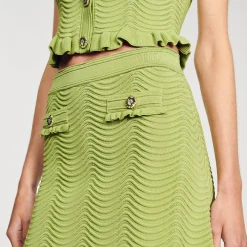 Sandro Paris Conjuntos-Saia Curta De Malha