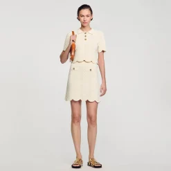 Sandro Paris Saias E Shorts-Saia Curta De Malha