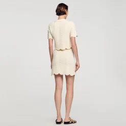 Sandro Paris Saias E Shorts-Saia Curta De Malha