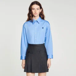 Sandro Paris Saias E Shorts-Saia Curta Listrada