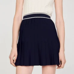 Sandro Paris Saias E Shorts-Saia Curta Plissada