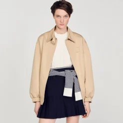 Sandro Paris Saias E Shorts-Saia Curta Plissada