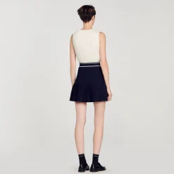 Sandro Paris Saias E Shorts-Saia Curta Plissada