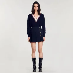 Sandro Paris Saias E Shorts-Saia Curta Plissada