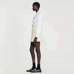 Sandro Paris Conjuntos-Saia De Sarja Pedra