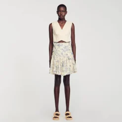 Sandro Paris Conjuntos-Saia Florida Com Babados